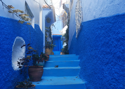 ciudad azul de Marruecos